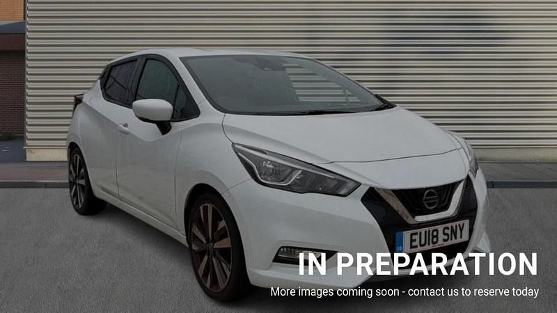 White Used 2018 Nissan Micra Tekna Hatchback | £8,384 (Fair price) - Image 1/4