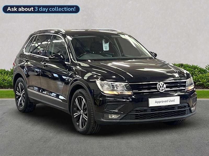 Black Used 2017 VW Tiguan SE SUV | £14,856 (Fair price) - Image 1/4