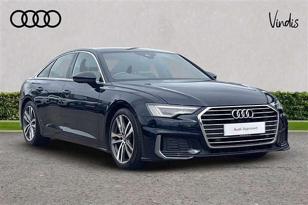 Firmament blue, metallic Used 2019 Audi A6 S-Line Sedan | £18,657 (Fair price) - Image 1/4