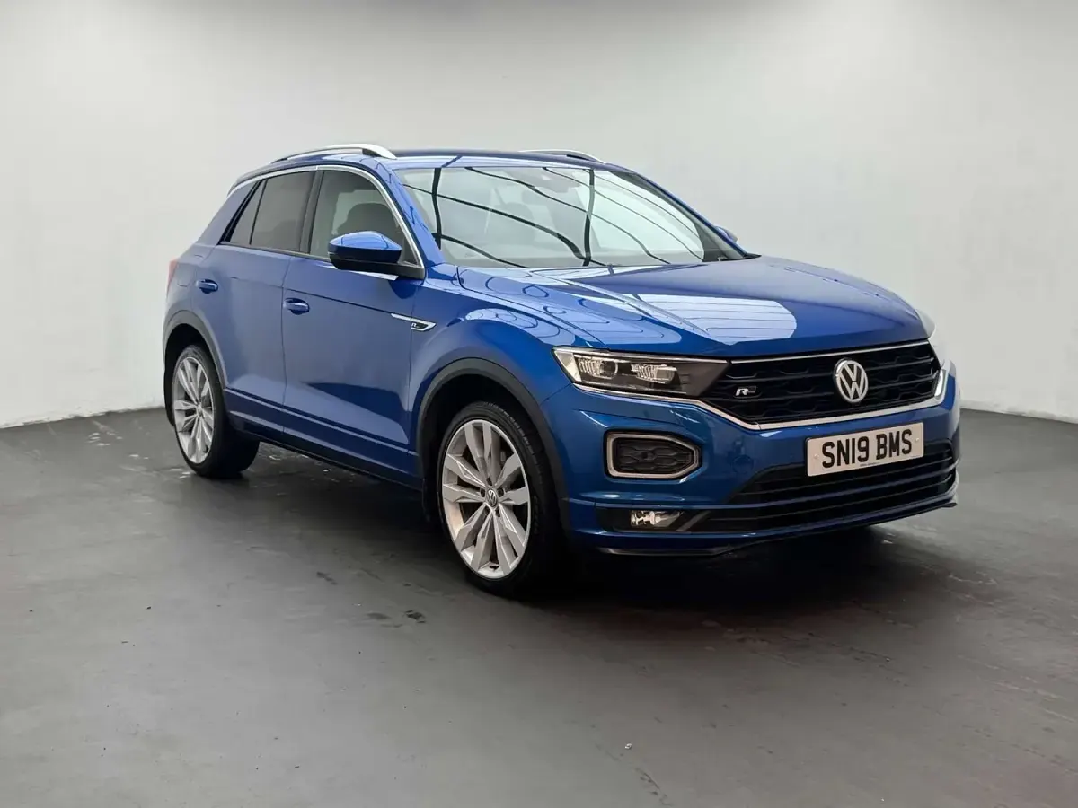 Used VW T-Roc R-line 150 HP (110 kW) 2019 Blue SUV