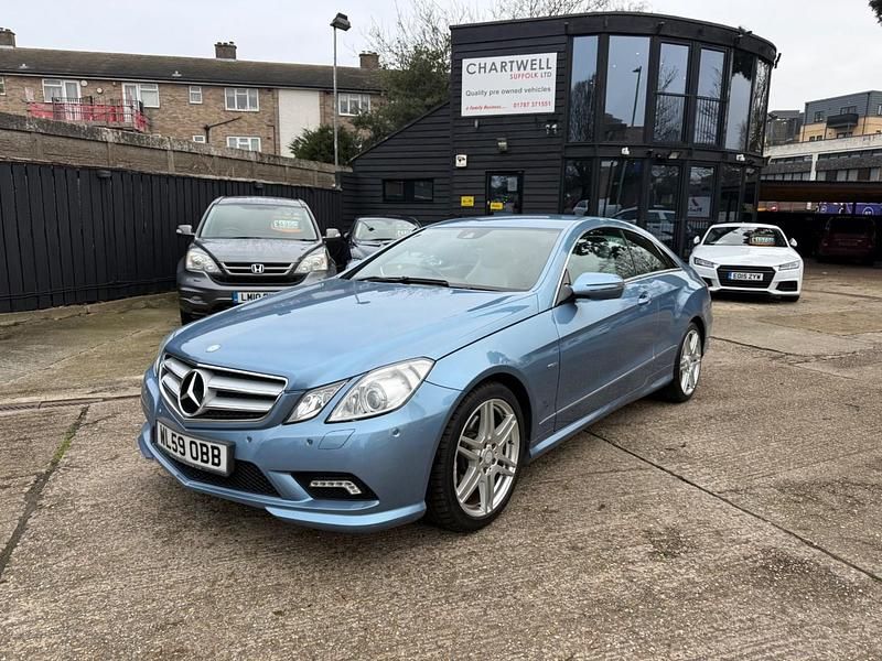 Used Mercedes E350 2009 Blue Coupe