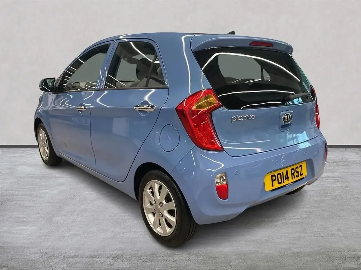 Used Kia Picanto 85 HP (62 kW) 2014 Blue Hatchback