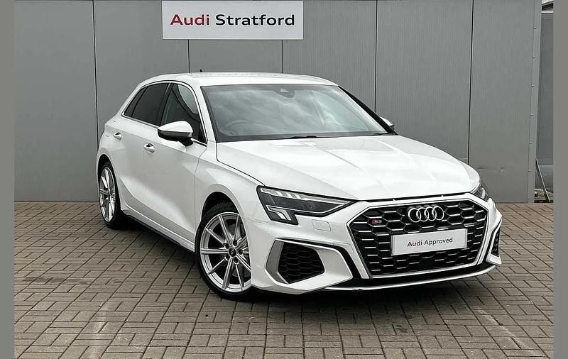 Ibis white, solid Used 2023 Audi S3 Sportback Comfort Hatchback | £33,985 - Image 1/4