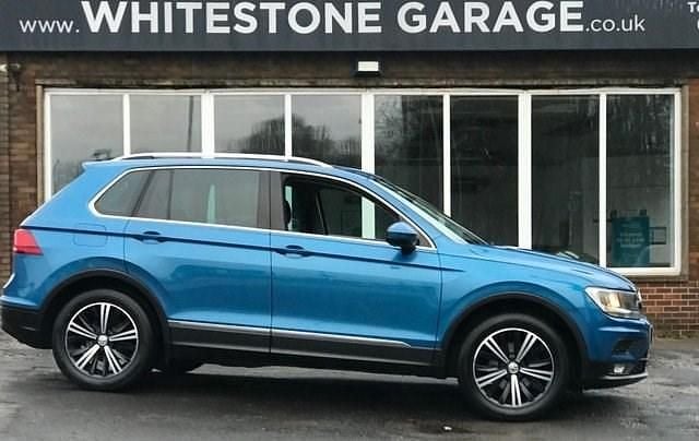 Begagnad VW Tiguan SE 150 HK (110 kW) 2018 Blå SUV
