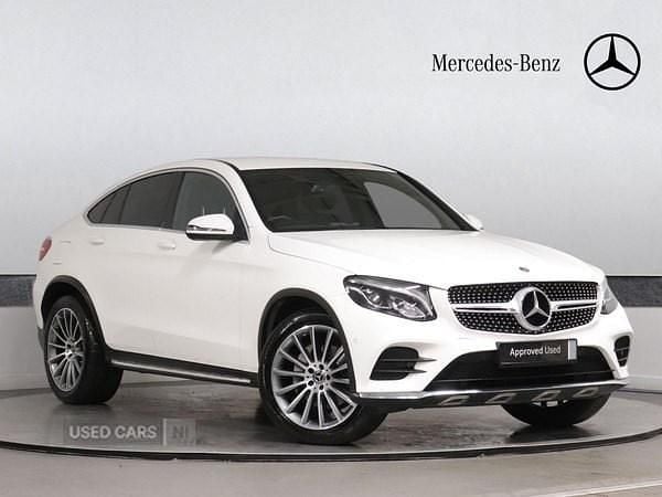 Used Mercedes GLC220 AMG line 170 HP (125 kW) 2017 White Coupe