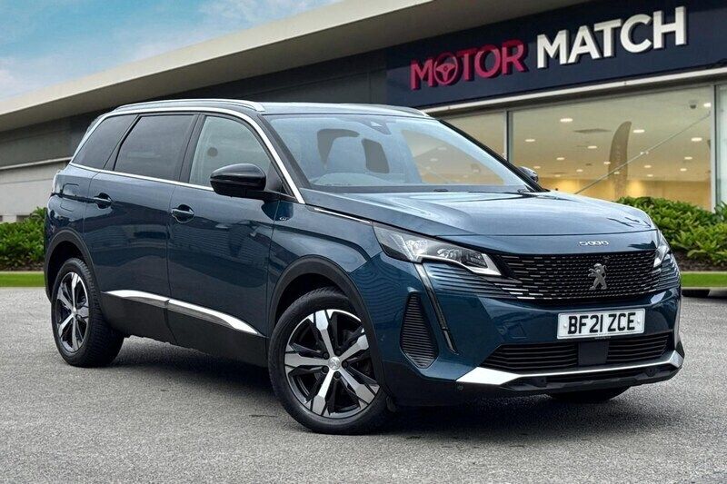 Blue Used 2021 Peugeot 5008 Premium MPV | £22,290 (Fair price) - Image 1/4