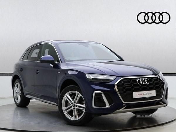 Blue Used 2023 Audi Q5 S-Line SUV | £33,990 (Fair price) - Image 1/4