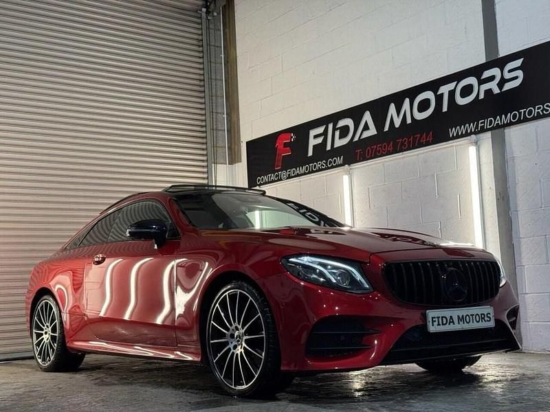 Used Mercedes E220 AMG line 2020 Red Coupe