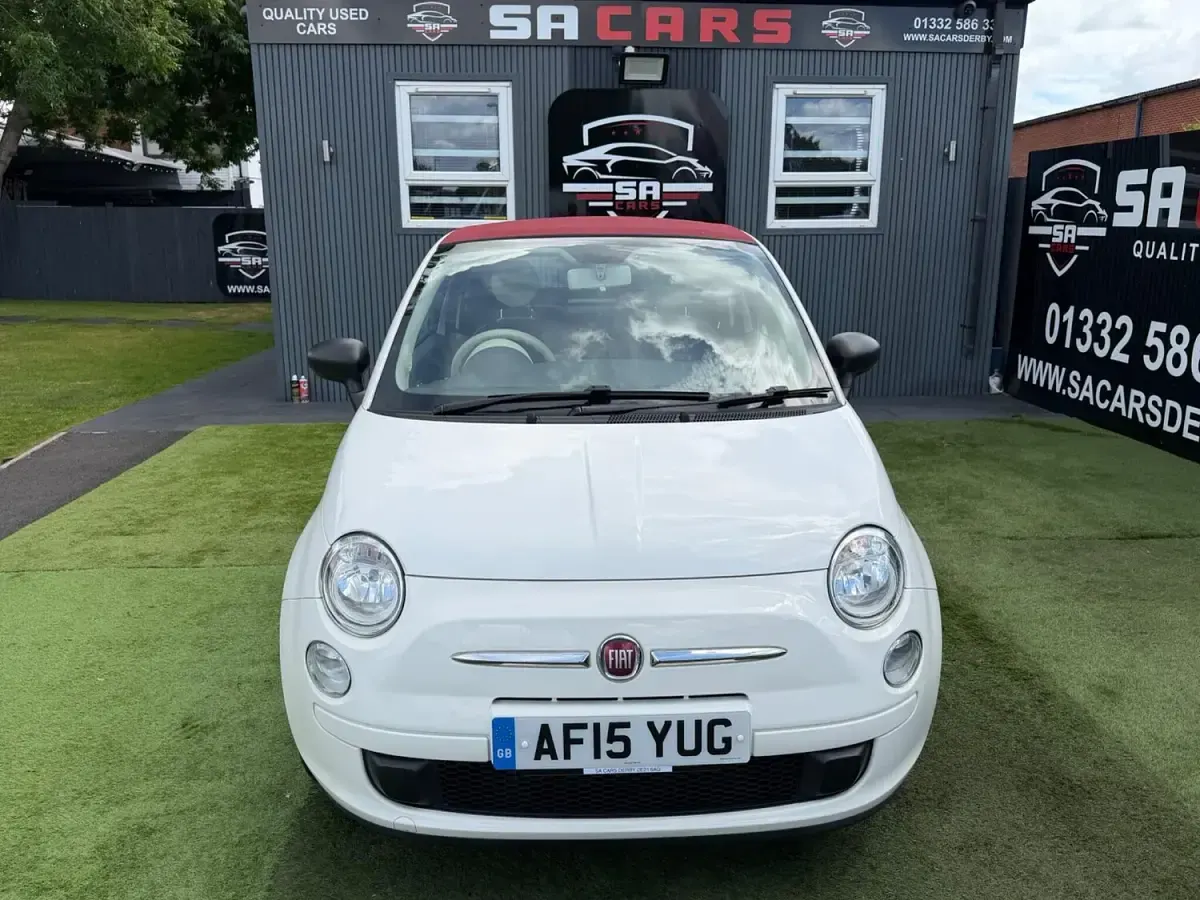 Used Fiat 500 Pop 2015 White Cabriolet