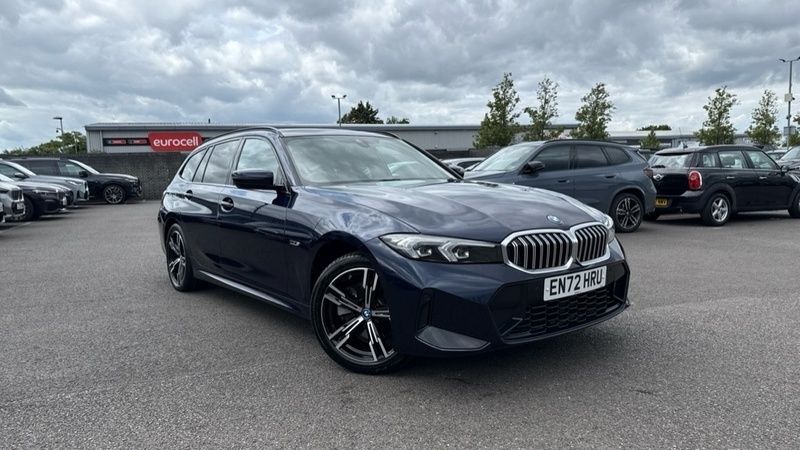 Blue Used 2023 BMW 330e M Sport Estate | £32,306 (Fair price) - Image 1/4