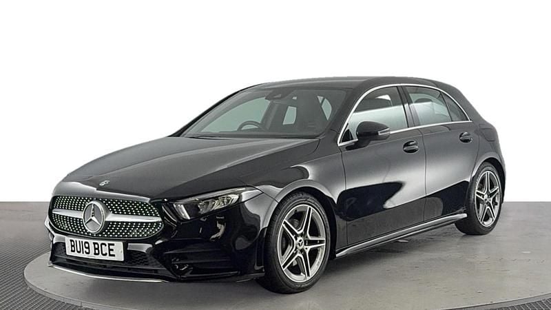 Black Used 2019 Mercedes A180 AMG line Hatchback | £16,820 (Fair price) - Image 1/4