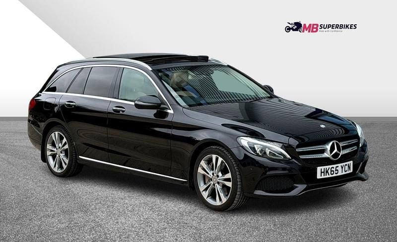Used Mercedes C350e Premium 2015 Black Estate