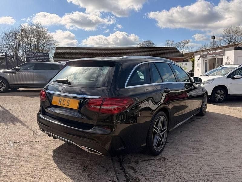 Used Mercedes C200 AMG line 198 HP (145 kW) 2019 Black Estate
