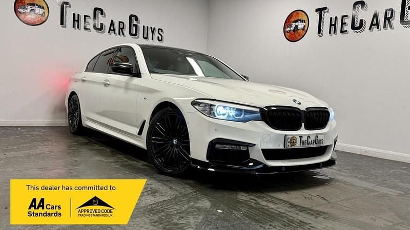 White Used 2018 BMW 530 M Sport Sedan | £13,989 (Good price) - Image 1/4