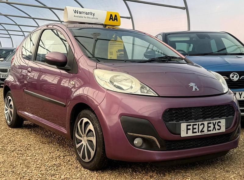 Mauve/purple Used 2012 Peugeot 107 Active Hatchback | £2,799 (Fair price) - Image 1/4