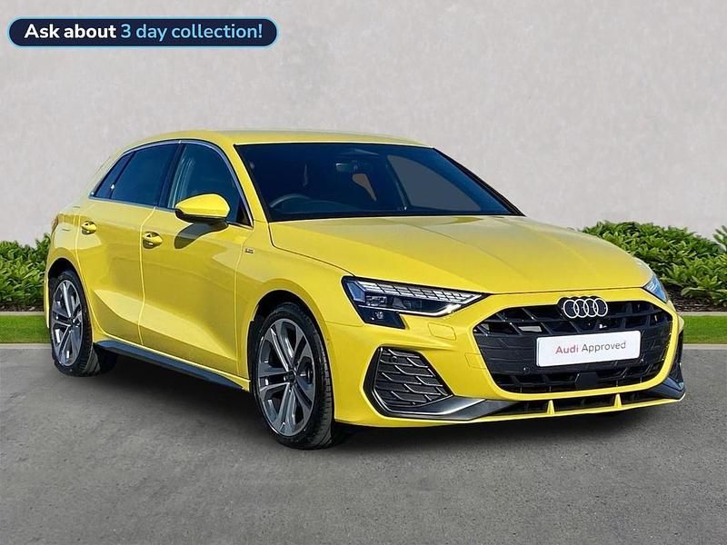 Used Audi A3 S-Line 147 HP (108 kW) 2025 Yellow Hatchback