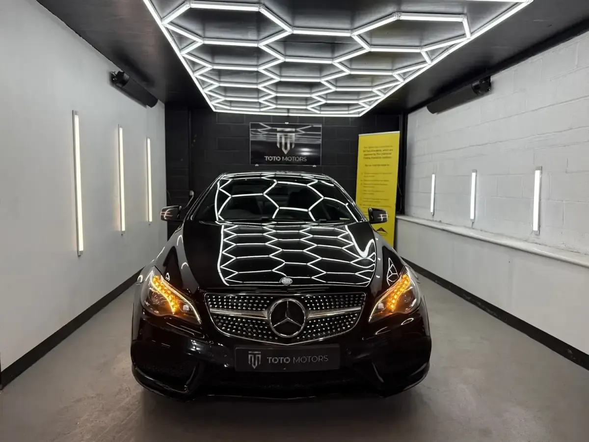 Used Mercedes E220 AMG line 2015 Black Coupe