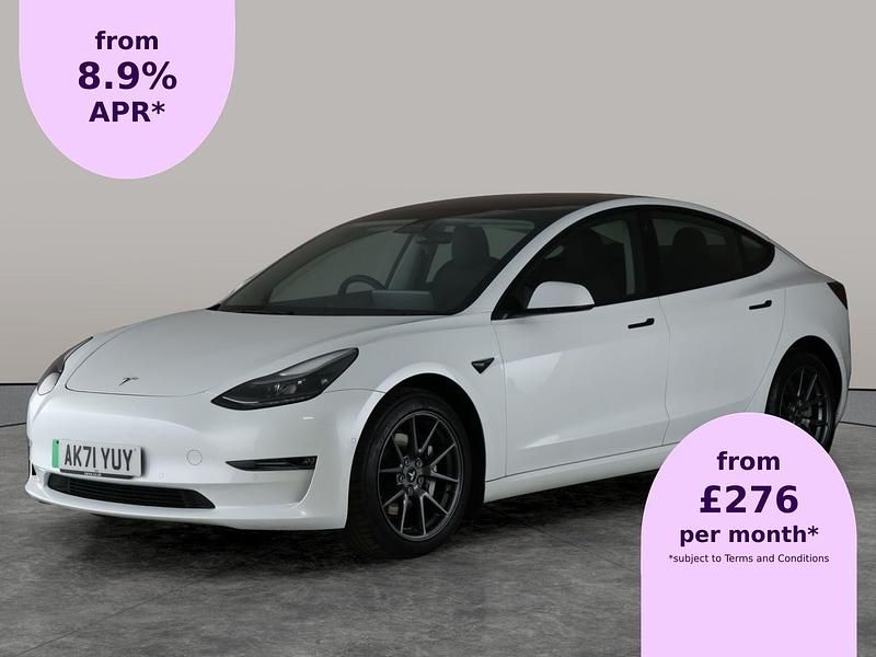 White Used 2021 Tesla Model 3 Long Range AWD Sedan | £18,351 (Fair price) - Image 1/2