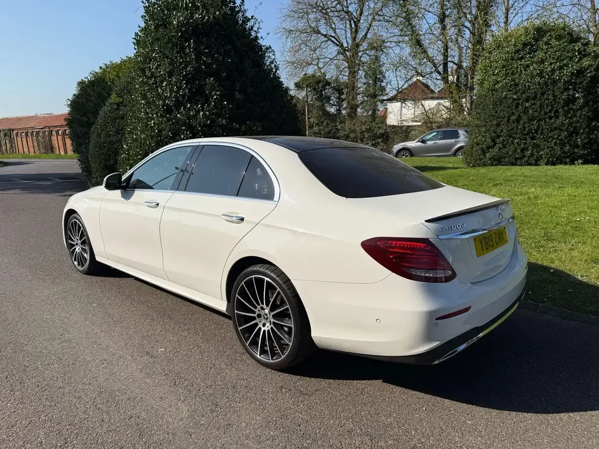 Used Mercedes E400 AMG Line Premium Plus 340 HP (250 kW) 2019 White Sedan