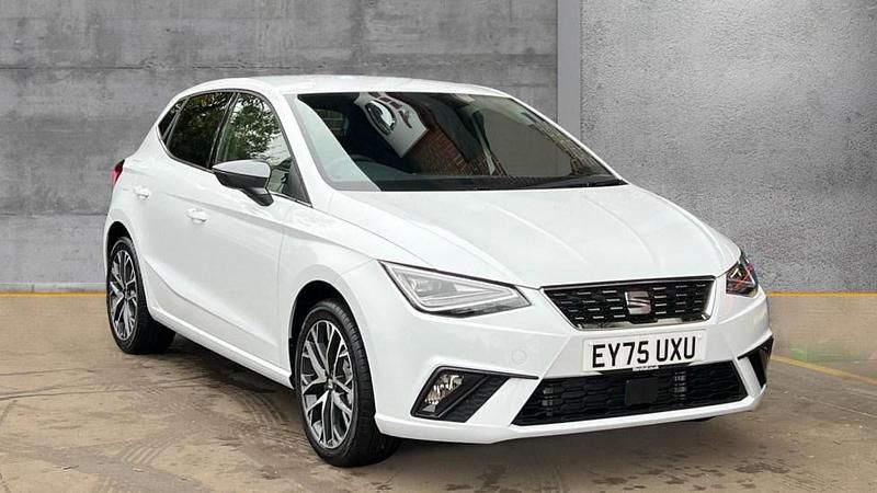 Metallic glacial white New 2025 Seat Ibiza XCELLENCE Hatchback | £19,990 (Super price) - Image 1/4