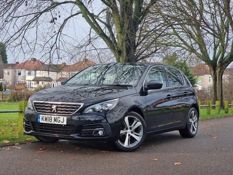 Black Used 2018 Peugeot 308 Allure Hatchback | £5,750 (Good price) - Image 1/3