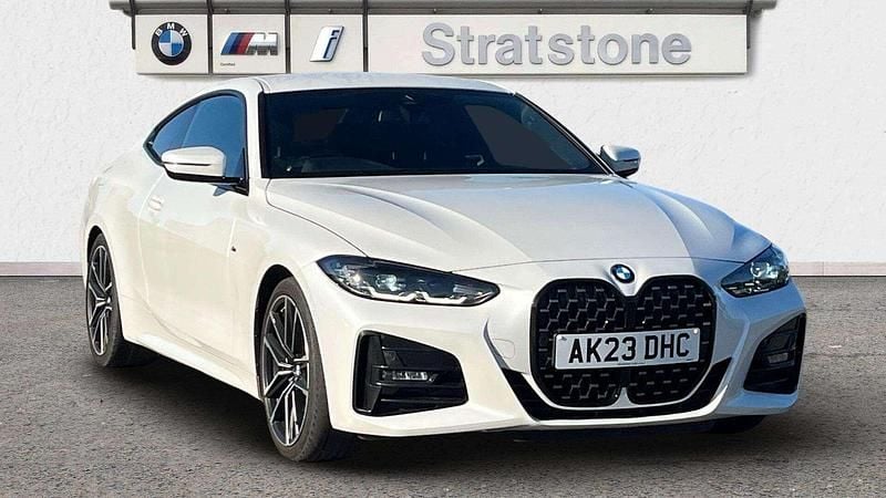White Used 2023 BMW 420 M Sport Coupe | £28,599 (Good price) - Image 1/3