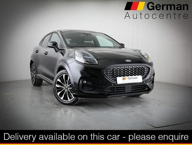 Black Used 2022 Ford Puma Gen-E ST-Line SUV | £15,450 (Fair price) - Image 1/3