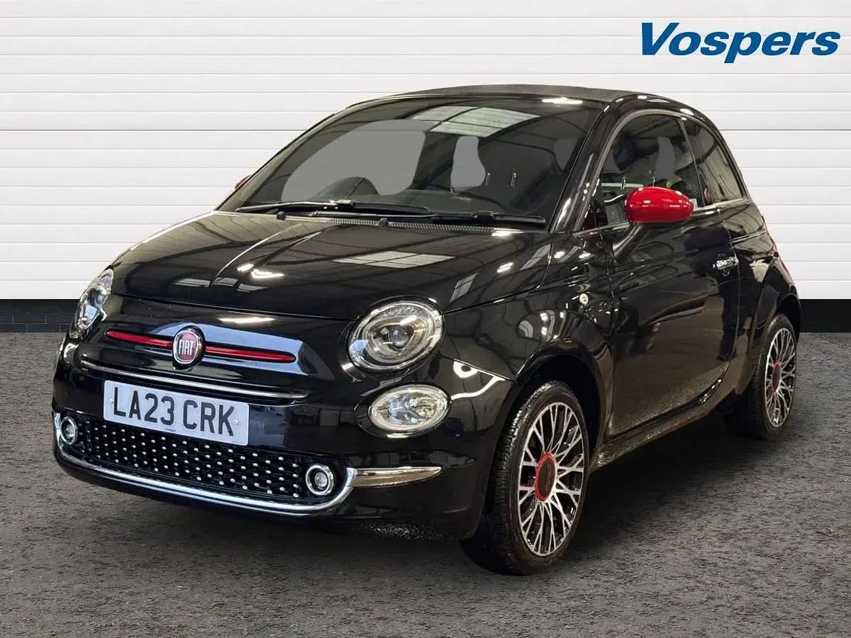 Used Fiat 500 Red 2023 Black Cabriolet