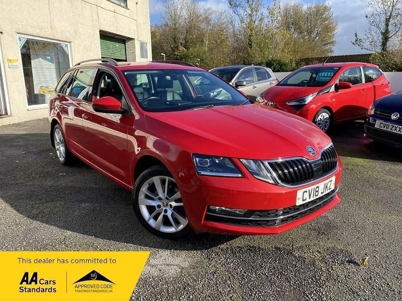 Red Used 2018 Skoda Octavia SE L Estate | £10,750 (Fair price) - Image 1/4