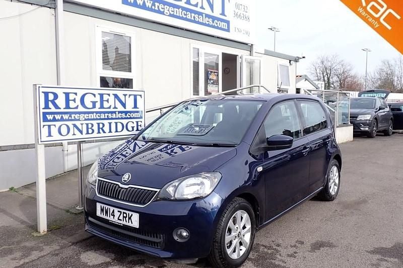 Used Skoda Citigo Elegance 75 HP (55 kW) 2014 Blue Hatchback