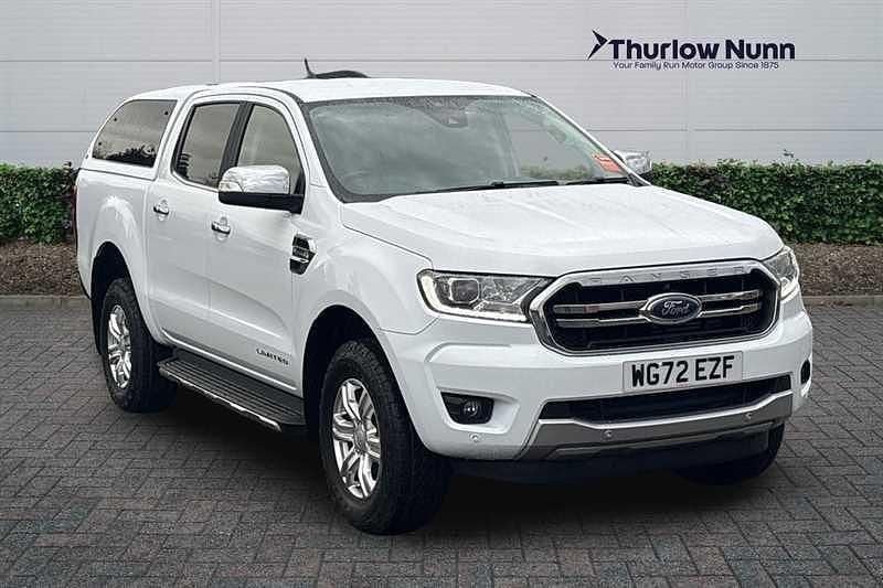 White Used 2022 Ford Ranger Limited Pickup | £17,299 (Good price) - Image 1/4