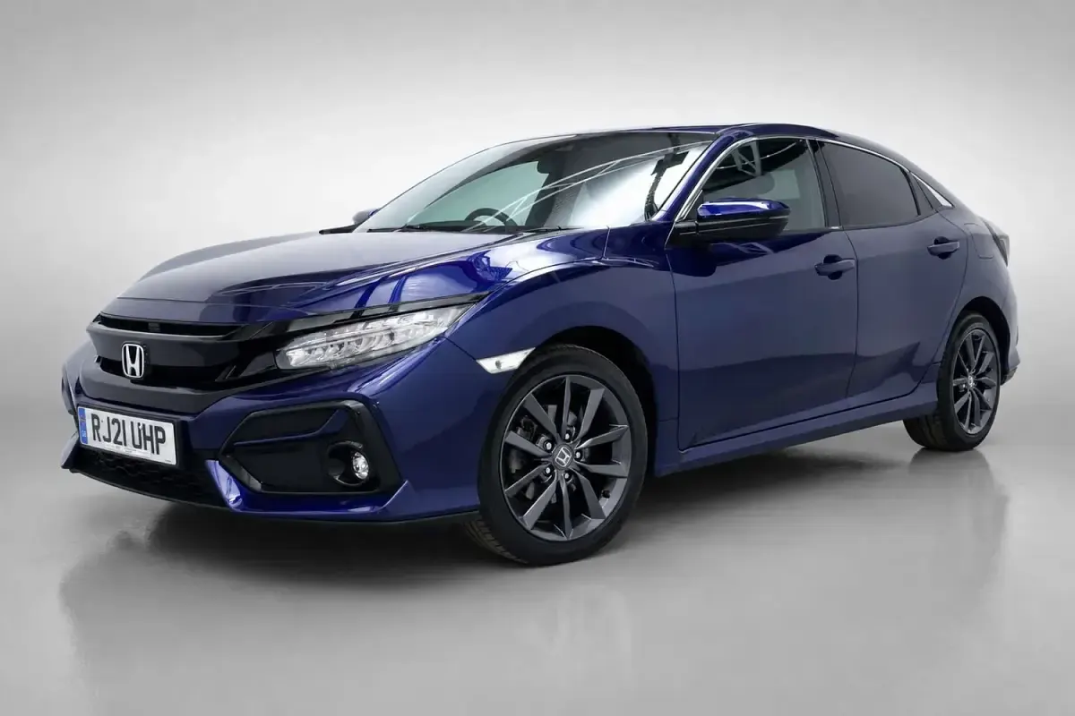 Used Honda Civic SR 126 HP (92 kW) 2021 Blue Hatchback