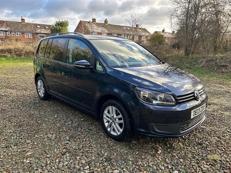 Used VW Touran SE 105 HP (77 kW) 2013 Blue MPV