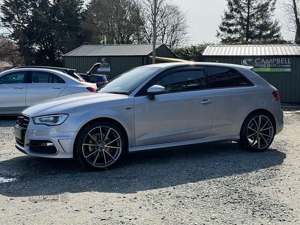 Used Audi A3 S-Line 110 HP (80 kW) 2015 Silver Hatchback