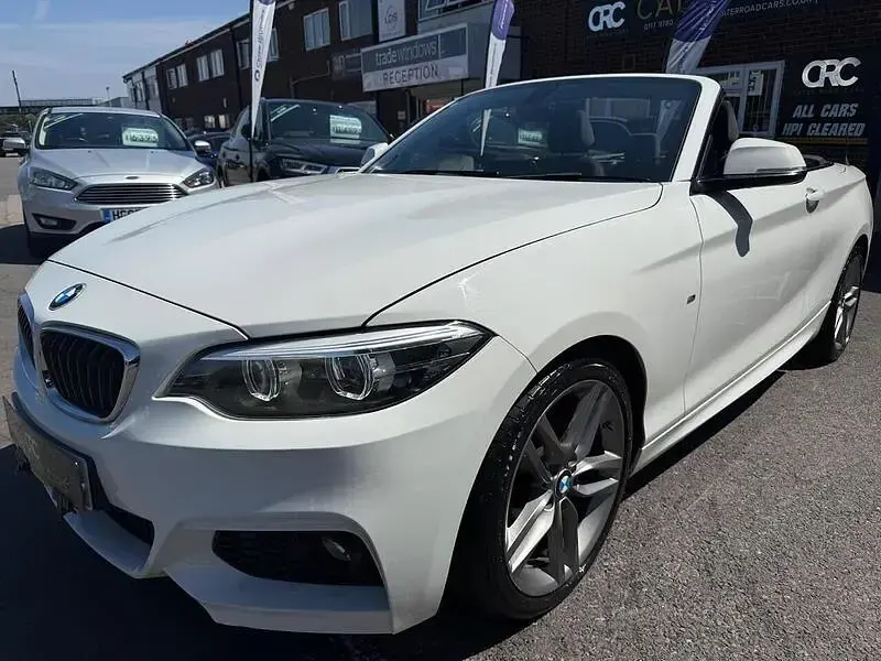 Used BMW 218 M Sport 136 HP (100 kW) 2017 White Cabriolet