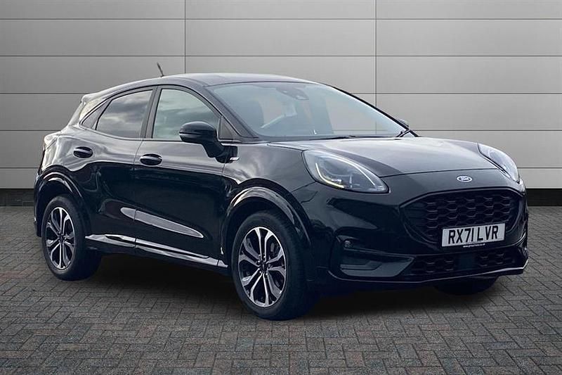Black Used 2021 Ford Puma ST-Line Hatchback | £13,895 (Fair price) - Image 1/4