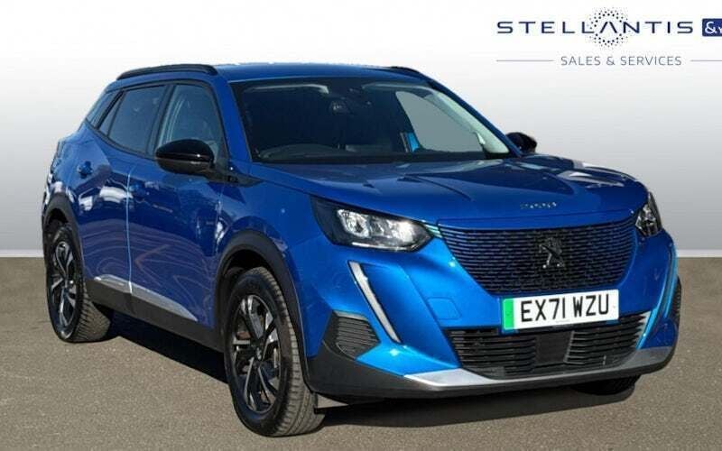 Blue Used 2022 Peugeot e-2008 Allure Premium SUV | £12,959 (Good price) - Image 1/4