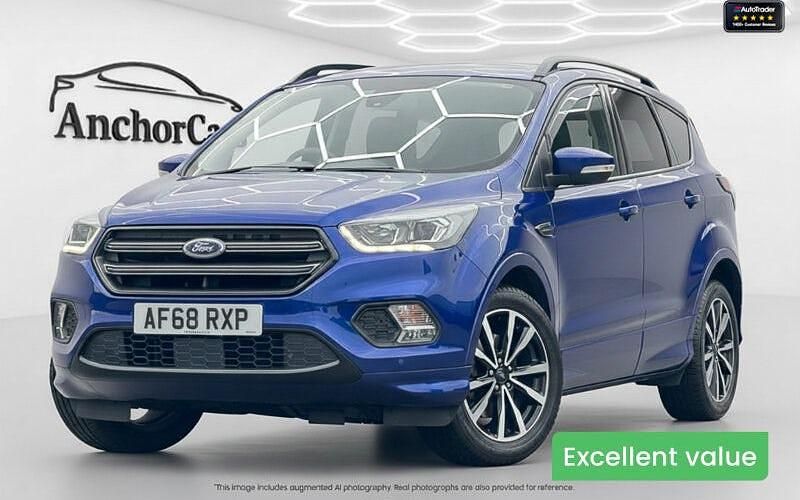 Blue Used 2018 Ford Kuga ST-Line SUV | £9,490 (Fair price) - Image 1/4