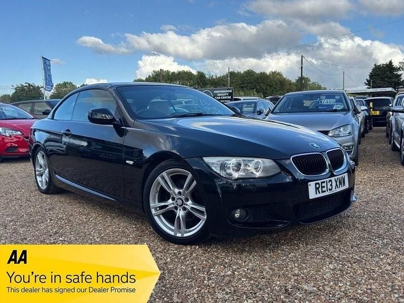 Black Used 2013 BMW 320 Cabriolet M Sport Cabriolet | £6,750 (Good price) - Image 1/4