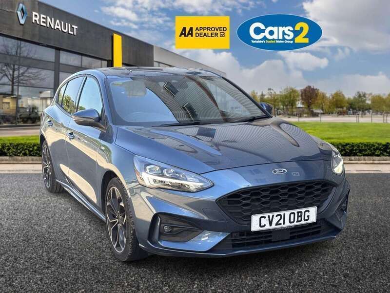 Blue Used 2021 Ford Focus ST-Line X Hatchback | £13,495 (Super price) - Image 1/4