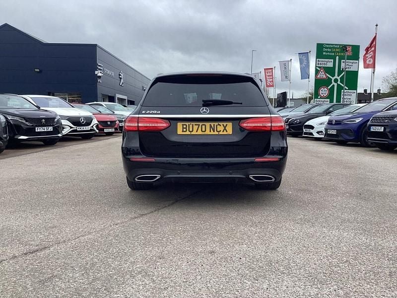 Used Mercedes E220 AMG line 191 HP (140 kW) 2020 Black Estate