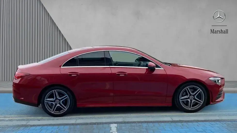 Used Mercedes CLA200 AMG line 163 HP (119 kW) 2022 Patagonia red Coupe