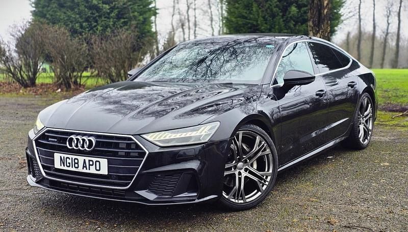 Used Audi A7 Sportback S-Line 286 HP (210 kW) 2018 Black Hatchback