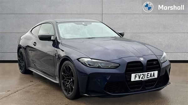 Tanzanite blue ii metallic Used 2022 BMW M4 Competition Edition Coupe | £46,788 (Super price) - Image 1/4