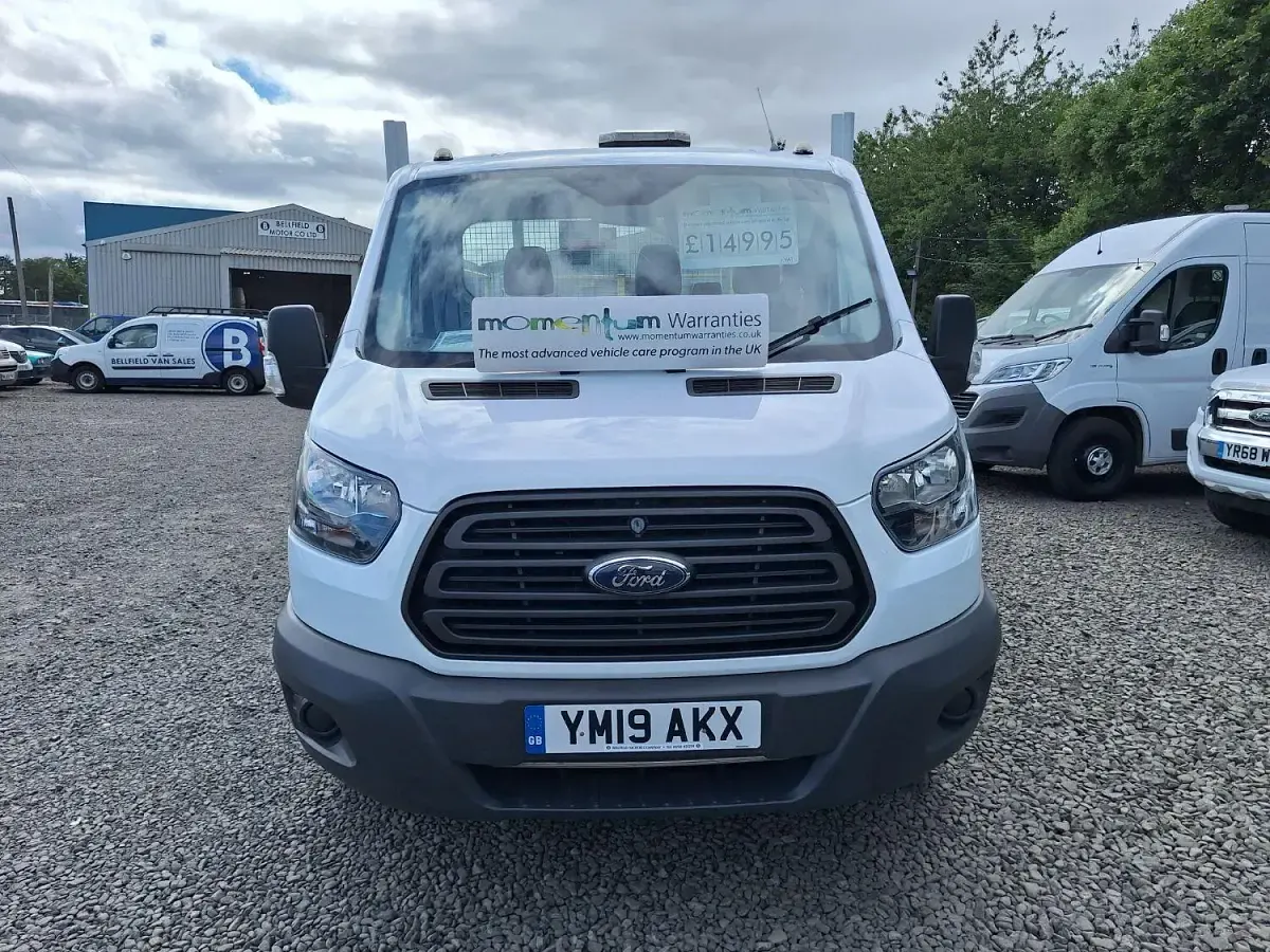 Used Ford Transit 130 HP (95 kW) 2019 White Cabriolet