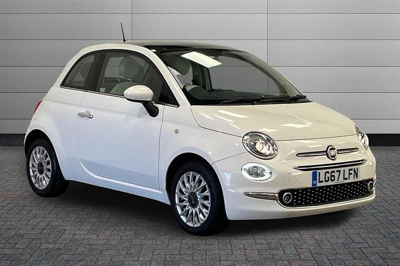Used Fiat 500 Lounge 69 HP (50 kW) 2017 White Hatchback