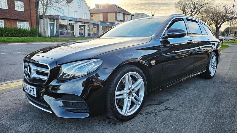 Used Mercedes E220 AMG Line Premium 194 HP (142 kW) 2018 Black Estate