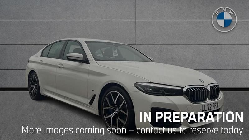 White Used 2022 BMW 530 M Sport | £33,995 (Fair price) - Image 1/4