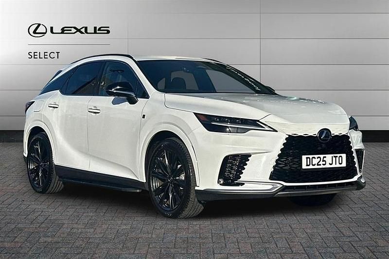 F sport white Used 2025 Lexus RX450h+ Sport Design Packet SUV | £55,400 (Fair price) - Image 1/3