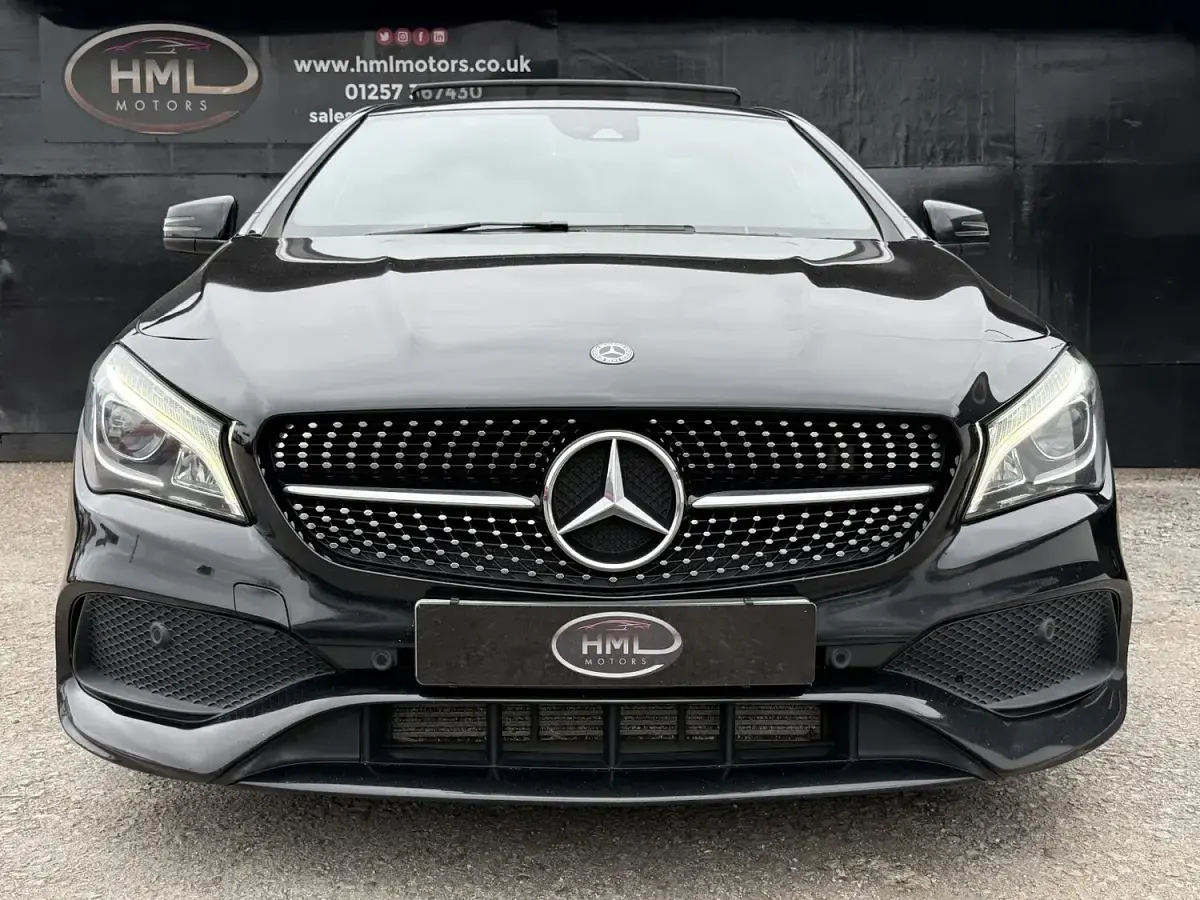 Used Mercedes CLA220 AMG line 170 HP (125 kW) 2019 Black Coupe